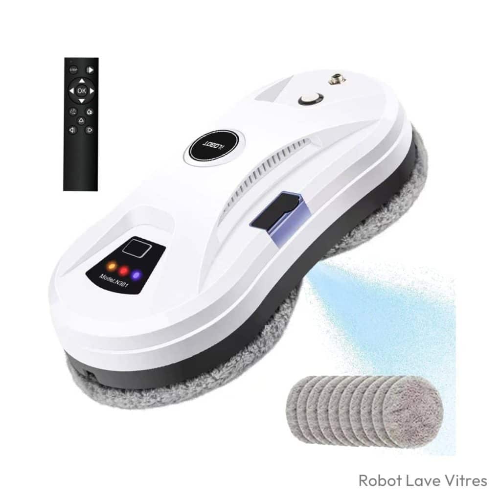 AHWOiHS Robot lave-vitre 5600Pa