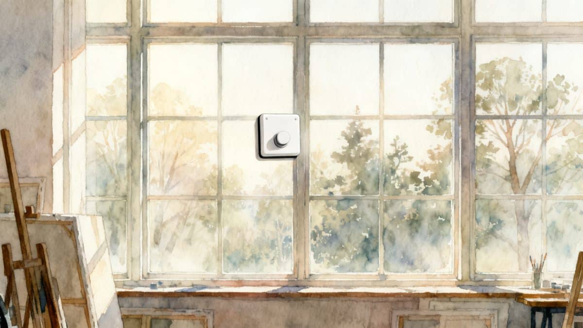 Illustration : un robot lave-vitre sur une grande verrière d'atelier